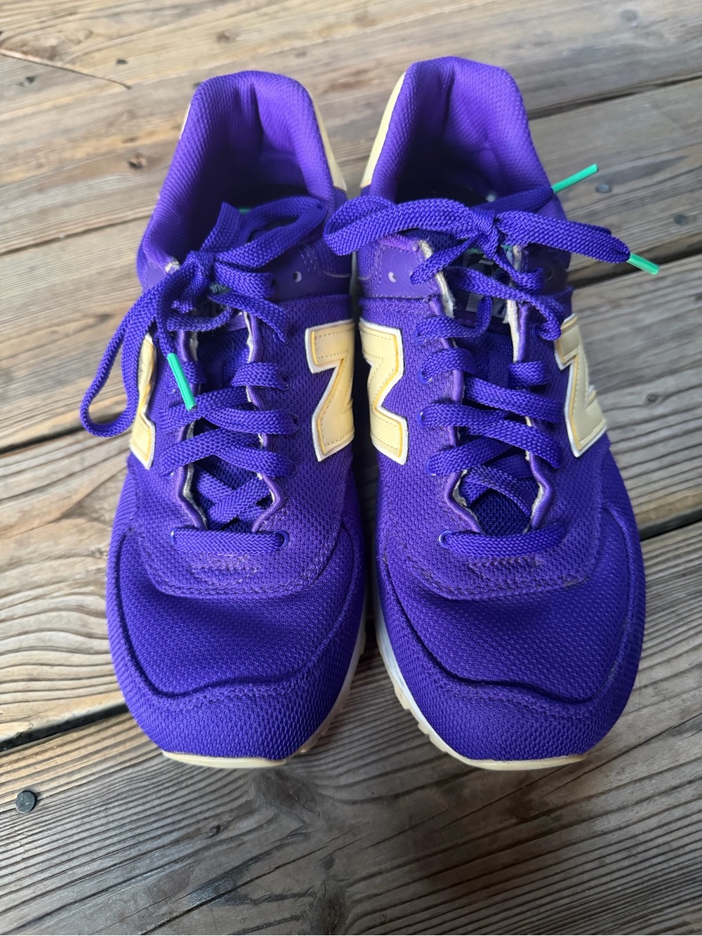 New Balance Women’s 574 Miami Palms Sneakers – Size 10 💜💚 - Picture 4 of 7